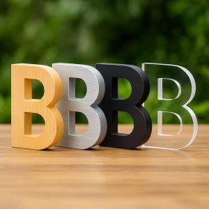 Lettres découpées