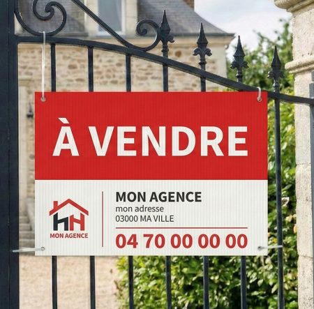 Panneau immobilier alvéolaire