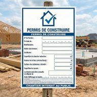 Panneau de permis de construire