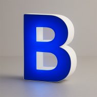 lettre3d bleu